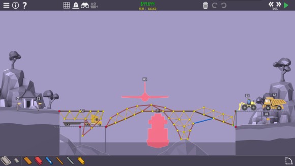 桥梁建造师2《PolyBridge2》5-1攻略