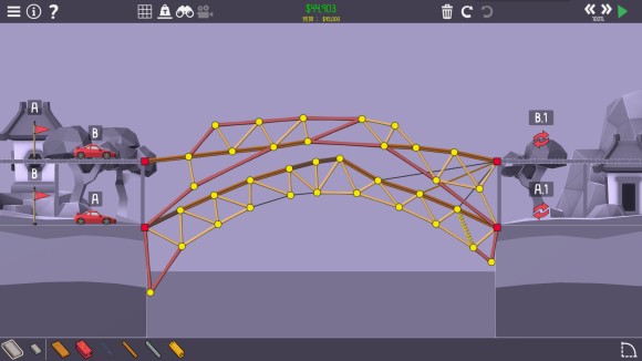 桥梁建造师2《PolyBridge2》5-3攻略