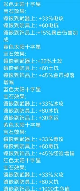 不一样传说宝石介绍