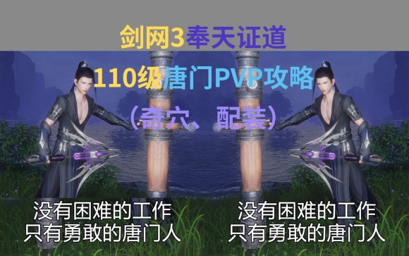 剑网三奉天证道110级唐门PVP攻略