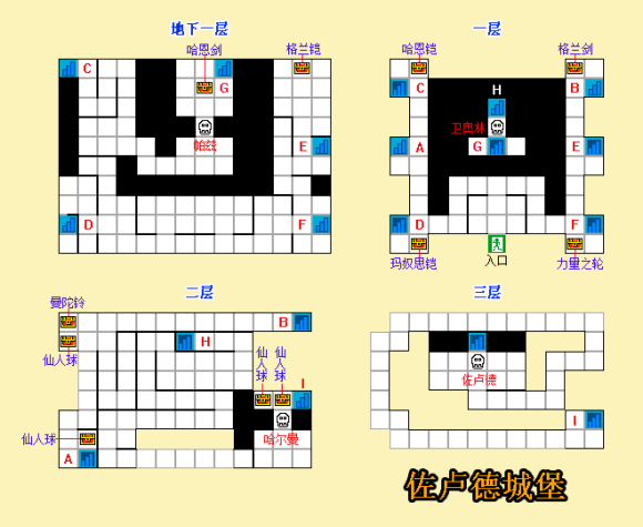 FC游戏《银白色沙加｜魔界佣兵》图文攻略