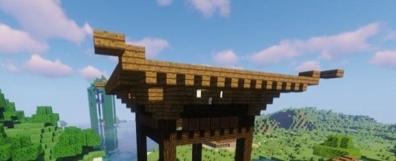 我的世界《minecraft》中式古风亭建造图文攻略