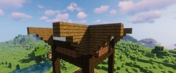 我的世界《minecraft》中式古风亭建造图文攻略