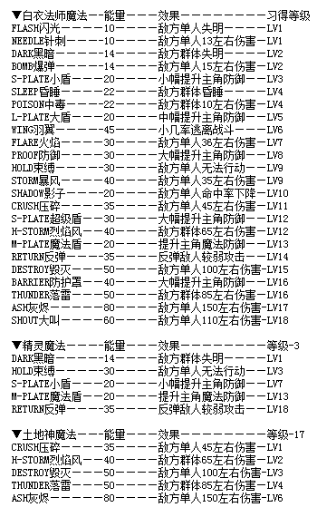 FC游戏《白狮子传说》攻略