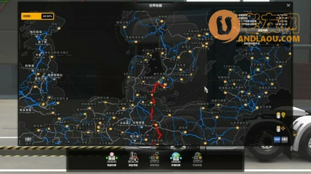 欧洲卡车模拟2《EuroTruckSimulator2》全地图扩展DLC成就解锁攻略